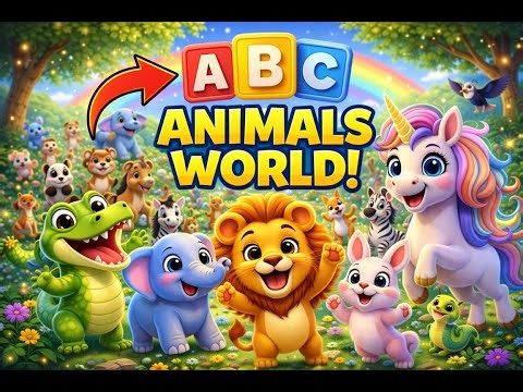 ABC Animals World 🦁🎶 | Learn, Sing & Dance!