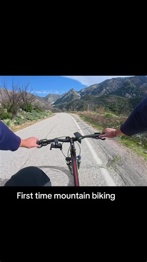 My first time mountain biking on a trail. Yes I was slow yes I was scared of falling yes I had so much fun. #hiking #socal #mtb #outdoors