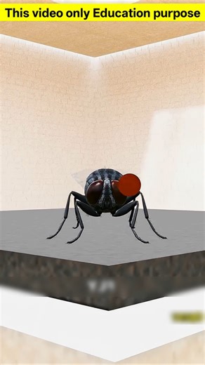 Fly vs bullet 🪰💥 #Shorts #Facts #ScienceFacts #DidYouKnow #Fly #Bullet #SlowMotion