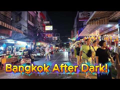 Bangkok After Dark 🇹🇭 Street Food, Nightlife & Neon Streets 4K.