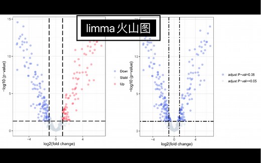 R语言保姆级教程/火山图（limma）