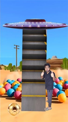 MY UFO SPACESHIP🚀 is flying with mein the sky - funny magic video | The mascot balloon🎈|#shorts #vfx