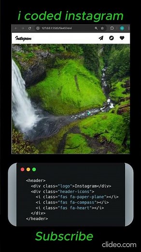 I Built Instagram UI with Just HTML, CSS & JavaScript 😳