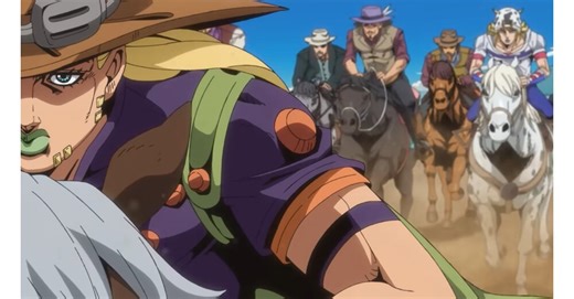 Trailer zu Jojo's Bizarre Adventure Part 7 zeigt die neuen Charaktere und das Pferderennen in voller Aktion