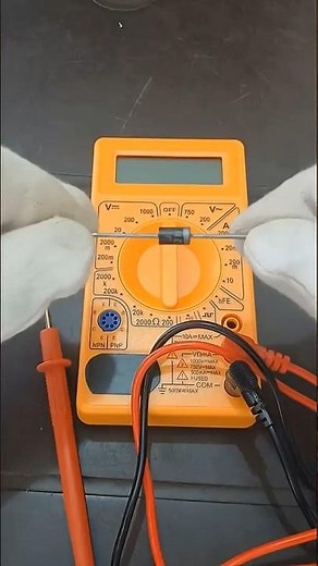 How to check or test diode with digital multimeter #shorts