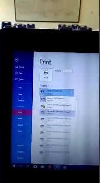 How to operate A canon Printer