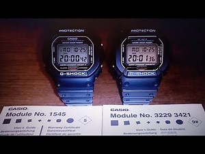 CASIO G-SHOCK DW5600E....different twins... 1545 vs 3229