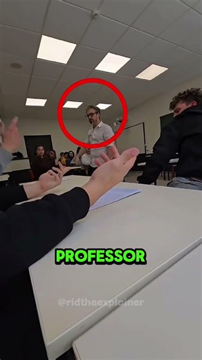 The Professor’s Reaction Was Unexpected 😳 #shorts