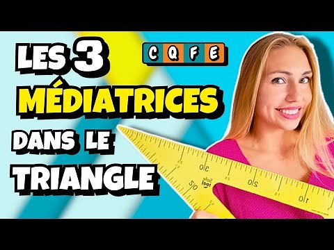 Je te montre comment tracer les MÉDIATRICES d'un TRIANGLE - Géométrie - 5ème