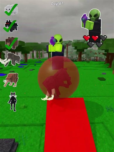 😱 Giant Alien vs Mobs #99nightintheforest #roblox