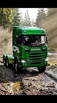 RC Scania CRN vs Extreme Mud & River! | Ultra Realistic 8K #automobile #cuteanimals #animasulucu