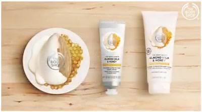 2.2K views · 26 reactions | Introducing our NEW Almond Milk & Honey body care range. Make peace with sensitive skin with this new range. It's has been specially created to soothe and replenish sensitive, dry skin. In conjunction with the launching of our new range, we've made it more exciting with a fun competition for you! See our previous post on the range to know more or visit our store for more information. Entries are only up to the 28th of February 2017. | The Body Shop | Facebook