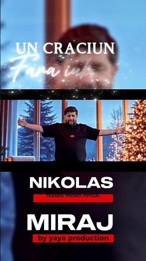 la ora 19:00 ' Un craciun fara iubire ' Nikolas si Miraj Tzunami #yayamusic