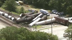 Cleanup underway after train derails in Matteson; evacuation order lifted, officials say