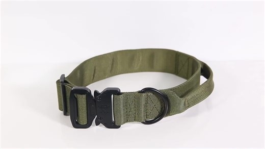 Premium Heavy Duty Pet Wide Collar Adjustable Combat Tactical Dog Collar With Metal Buckle