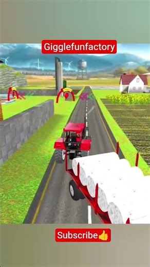 Big farming tractor #bigfarmingtractor#tractorfarminggame#tractorfarmingsimulator#gaming#gameplay