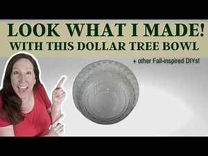 DOLLAR TREE BOWL HACK | FALL DECOR DIYS | FALL DECORATIONS