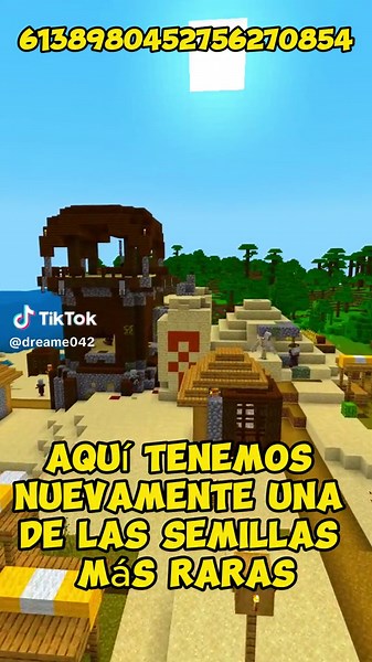 SEMILLA UNICA en MINECRAFT: Aldea, Pirámide, Barco, y Más