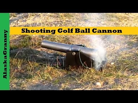 Shooting Golf Ball Cannon