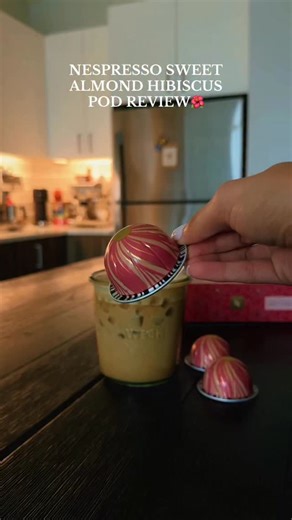Eesha 🍝🍫🍩 on Instagram: "Nespresso Sweet Almond Hibiscus Pod Review 🌺☕️ I was not expecting to like this pod that much but it really surprised me! #coffee#coffeerecipes#coffeetime#coffee#coffeerecipes#coffeetime#caffeine"