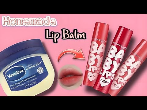 How to Make Lip Balm At Home ✨💄🤯 | DIY Homemade Lip Balm with Vaseline | DIY Lip Balm Easy Method 😱