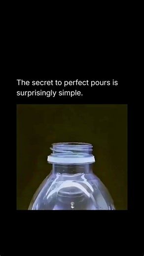 Facts | News | Entertainment on Instagram: "Pouring liquids looks simple until gravity, surface tension, and air pressure team up to make a mess. The reason bottles glug and spill is because liquid tries to leave faster than air can enter, creating pressure drops and chaotic flow. That sudden gulp of air breaks the smooth stream and sends liquid splashing everywhere. Adding a spoon to the pour changes the physics. The spoon creates a controlled surface for the liquid to cling to, guiding the flo