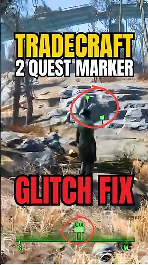 Tradecraft 2 Deacon Quest Markers Easy Glitch Fix! Fallout 4 #shorts
