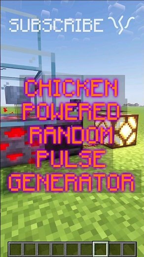 Make a RANDOM PULSE GENERATOR powered by CHICKEN!? | Redstone with PsiVolt #minecraft #redstone