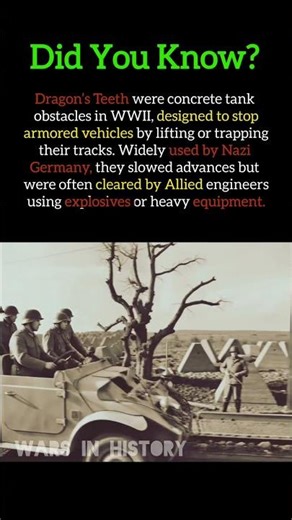 Dragon’s Teeth – WWII Tank Stoppers #ww2