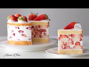 정말 쉽고 맛있는 딸기케이크, 아이싱 X / 커피명가딸기케이크, Strawberry Cake