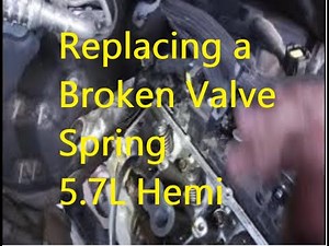 Broken Valve Spring Removal for a Ram 5 7L Hemi