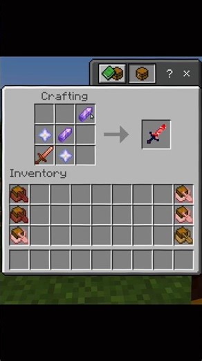 crafting Ruby sword moment #minecraft#shorts#youtube
