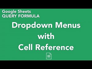 Google Sheets Query Formula with Dropdown List (Data Validation) Cell Reference - Dynamic Dashboard