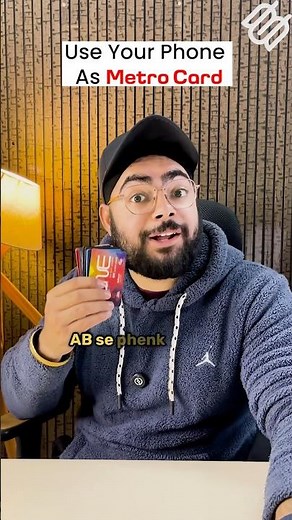 Use your phone as metro card #smartphone #metro #delhimetro #unibav