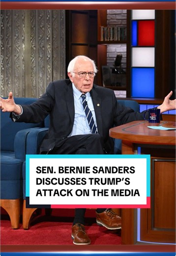 Senator @Bernie Sanders discusses what the implications are from the media conceding to Trump’s lawsuits and attacks. #Colbert