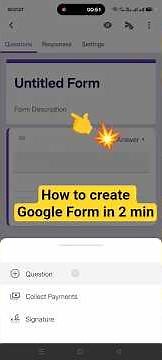How to create Google Forms on mobile | Google Form Kaise Bana Hai mobile me Hindi #google #tech #ai
