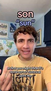 Why is “son” spelled with an O?