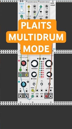 Plaits Multidrum Mode: Instant Drums in VCV Rack #vcvrack