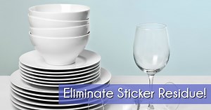 Use This Easy Trick to Get Rid of Sticker Residue on New Dishes