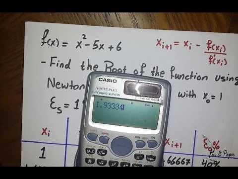 Open Methods | Newton-Raphson Method | Part 2: Example
