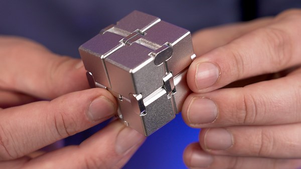 Watch I like this metal infinity cube a lot on Amazon Live