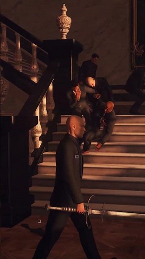 Agent 47 takes him down without anyone noticing. 👀