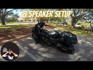 2022 Street Glide ST 8 Speaker Stage 4 Audio Upgrade by SideWalk Customs Sounds Awesome.
