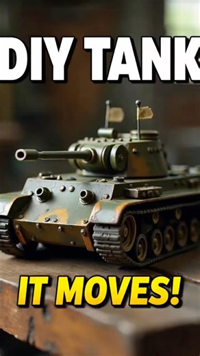 DIY tank test… and yes, it actually moves! 🔥#DIY #Homemade #Tank #Engineering #Shorts #Viral