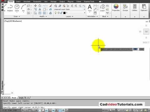 AutoCAD 2012 Tutorial - 4.3 - Setting the Drawing Limits