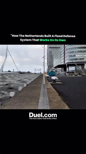 ~ A N C H R O N O X ~ on Instagram: "The Netherlands faces the constant risk of flooding because much of the country lies below sea level. Dutch engineers developed the SCFB system in 1998. It is a self closing flood barrier that rises automatically with water pressure. No electricity or human action is needed. It protects streets, tunnels, subways and riverfronts from flash floods and tidal surges. The system can be installed in roads, building entrances or underground spaces. You see safety on