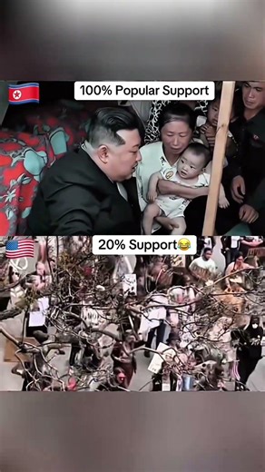 Kim Jong Un's 100% Approval Rating vs. Trump's 20% Approval Rating #northkorea #kimjongun #trump
