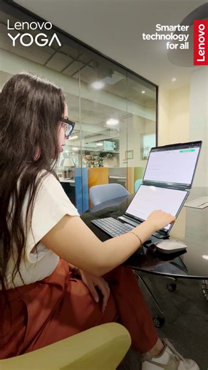 Uncover the magic of the first dual 2.8K OLED touchscreen laptop - Yoga Book 9i. Dive into a world of features that are sure to amaze you✨​​#Lenovo #SmarterTechnology #YogaBook9i | Lenovo India