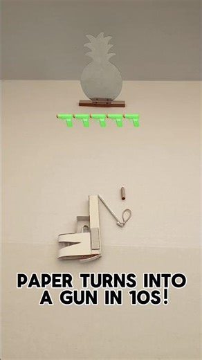 Paper Turns Into a Gun in 10s.super mini cardboard Gun #cardboardgun #howtomakecardboardgun #diy