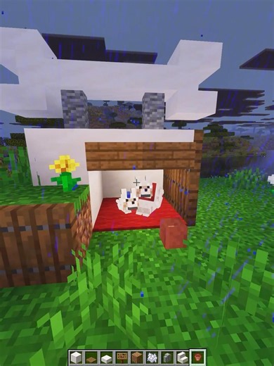 Minecraft Easy Dog House 🐶🏠 #minecraft